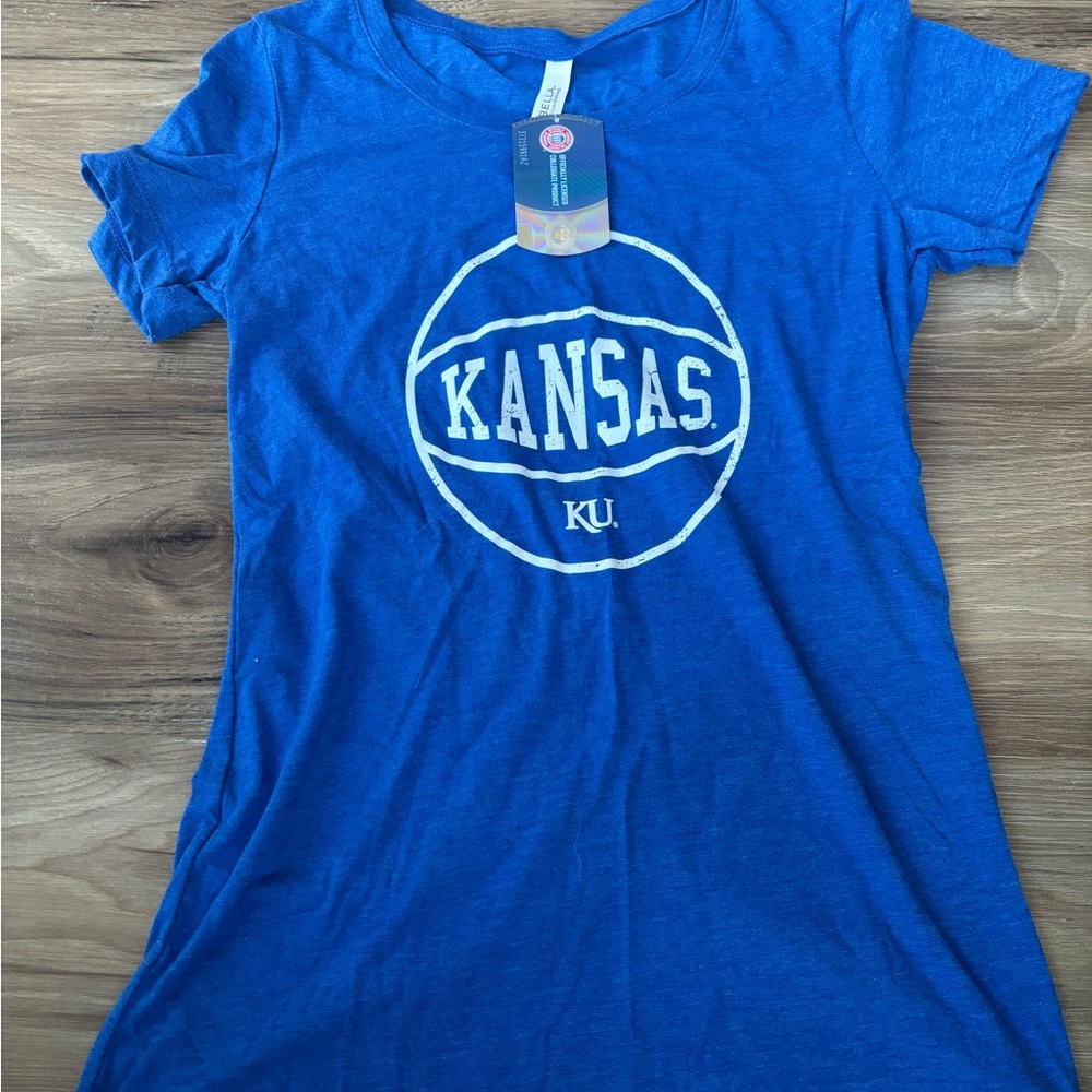 Kansas University size medium women’s T-shirt NWT